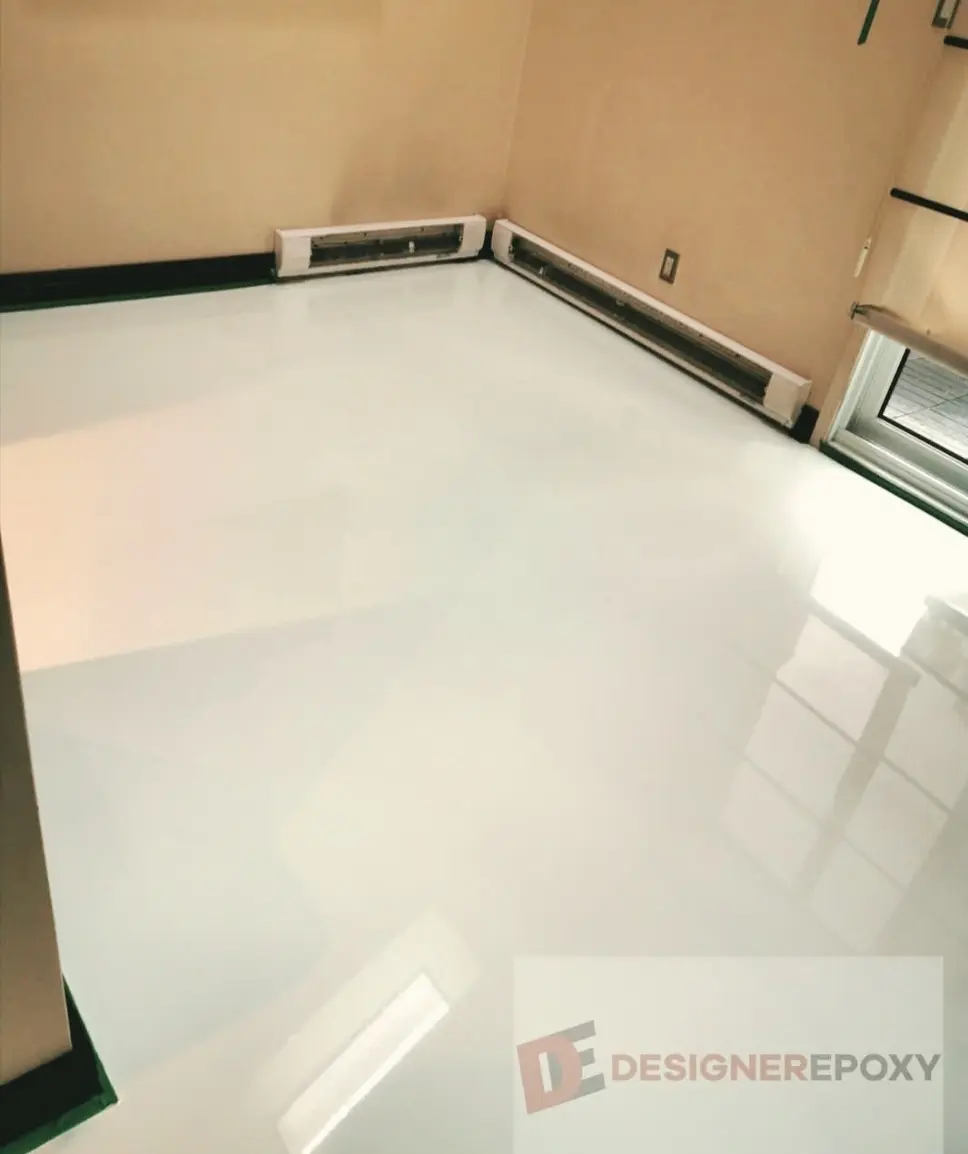 Metallic Pure White Ice Epoxy Flooring Kit